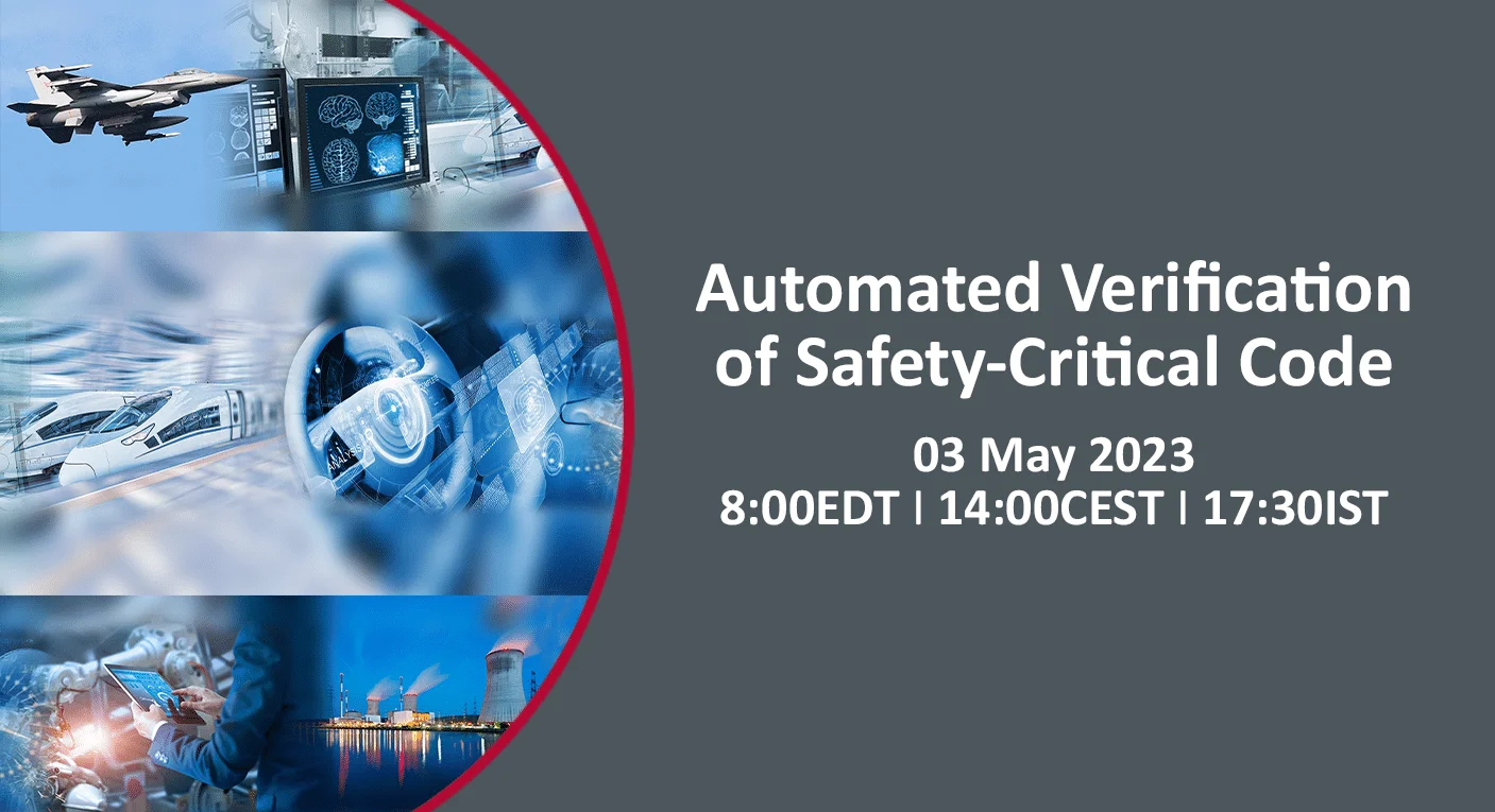 Webinar: Automated verification of safety-critical code