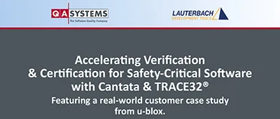 Webinar: Accelerating Verification & Certification for Safety-Critical Software with Cantata & TRACE32®